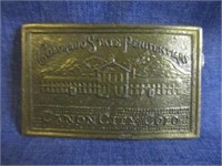 Co state penitentiary belt buckle