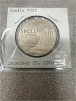 Apollo 8 December 21, 1968 commemorative coin