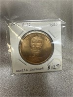 1982 Amelia Earhart commemorative coin S/N 37