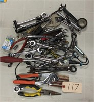 Bag full of wrenches & misc.