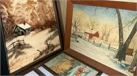 Framed Paintings,signed by Viola, J M Thompson
