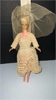 Vintage Barbie with Crocheted Dress