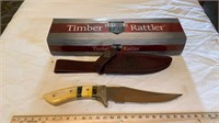 Timber Rattler Knife, Rust on Blade