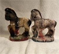 Pair of Chalk horses