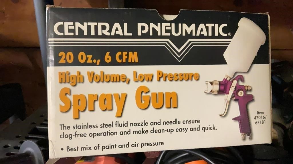 Central  Pneumatic  Low Pressure Spray Gun