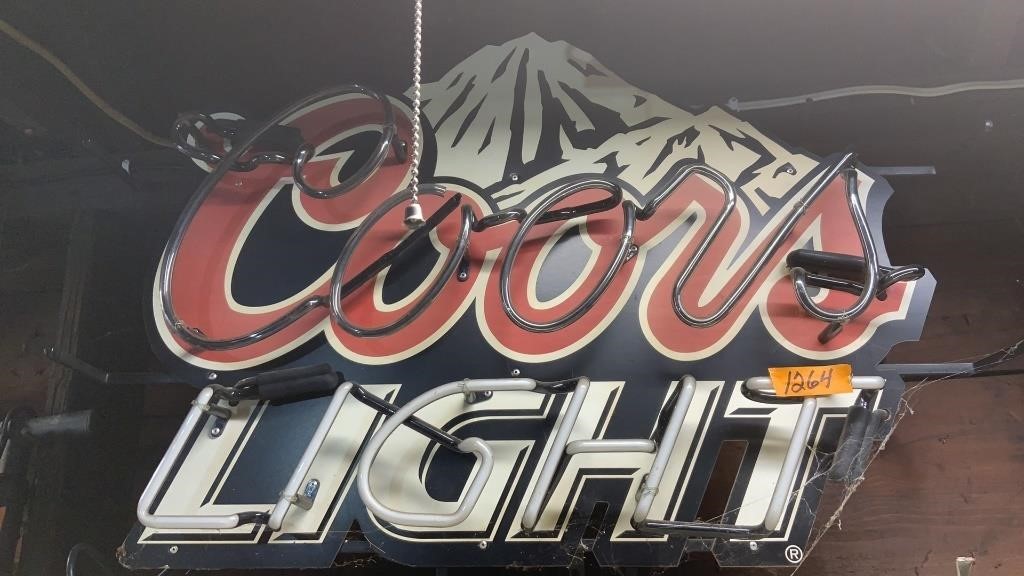 Coors Light Sign, NOT TESTED