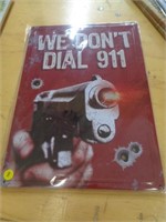12X17 METAL SIGN - 911