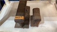 Railroad anvils ( corner missing)