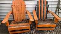 Wooden Lawn Chairs (2)