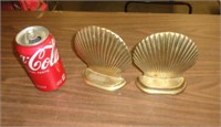 BRASS - SEASHELL BOOKENDS