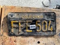 Old License Plate