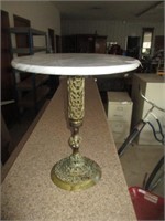 Marble table w/ brass stand
