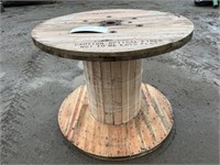 Large wooden spool
