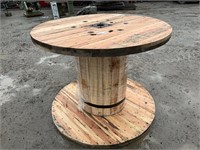 Large wooden spool