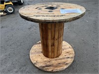 Large wood spool