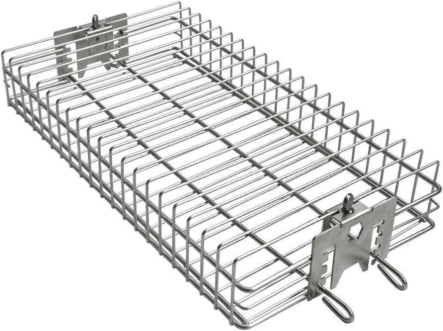 Stainless Steel Flat Spit Rotisserie Grill Basket