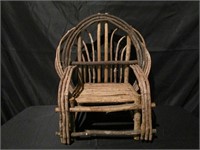Vtg Doll Chair - Handmade Bent Twig Rustic