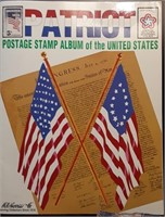 93' PATRIOT US STAMP BOOK W/ SOME STAMPS