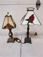 2 Stained Glass Lamps