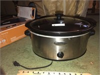Large Stainless Crock Pot Cooker