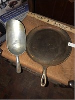 Vintage Scoop & Cast Iron Griddle
