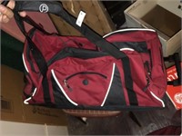 (2) Red Duffell Bags