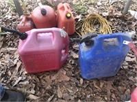 (2) 5 Gal Fuel Cans (Blue & Red)