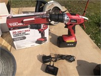 20 Volt Lithium Drill & Charger (Working)