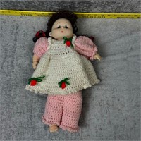 Vintage Crocheted Doll