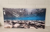 New Ocean 20"x40" Canvas Art Print