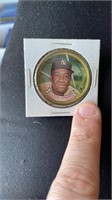 1964 Topps Baseball Coin Pin Elston Howard New Yor