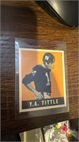 Y.A. TITTLE 1997 LEAF REPRODUCTIONS