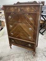 Vintage Rolling Chest of Drawers
