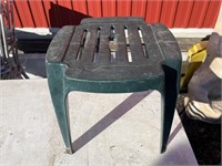 Plastic patio foot stool