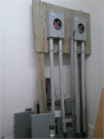 used temp. power panels, posts, boxes
