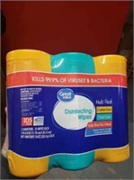 Triple packs of scented cleaning wipes