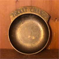 Brass Pocket Change Coin Tray