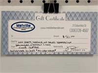 $50 Chevrolet Certificate
