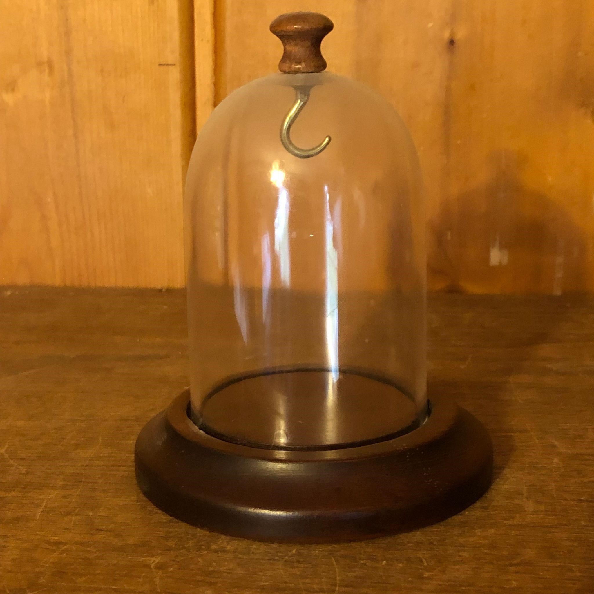 Wood & Domed Glass Pocket Watch Display Case