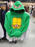 Youth L green hoodie