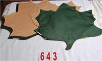 Suede Placemats maple leafs set of 4