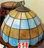 Stain glass hanging lamp