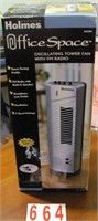 Holmes Office Space Heater Tower with FM radio