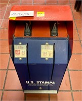 Vtg Metal Heavy Postage Stamp Machine 22x9x101/2