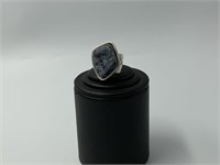 Desert Rose Trading sterling blue quartz ring