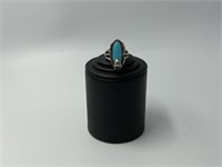 Carol Felley Sterling and Turquoise ring