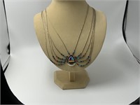 Sensa Eustace Zuni sterling and stone necklace