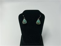 J. Begay Navajo sterling turquoise earrings
