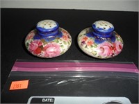 Antique Floral Salt and Pepper Shakers