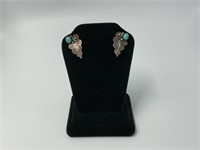 Alfred Martinez sterling / turquoise earrings